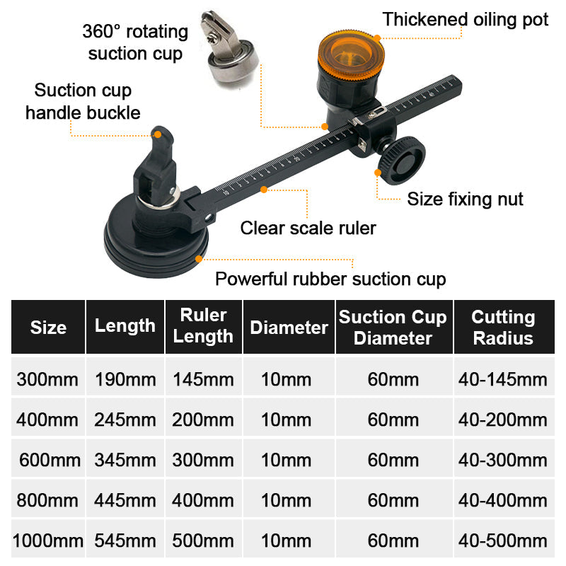 📢📢50% OFF !! ⏰Glass Compass Gauge Cutter