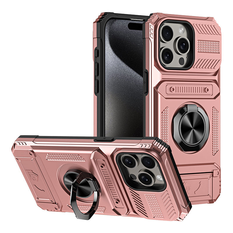 ๐ฑ LIMITED-TIME 50% OFF! ๐ฅ Phone Case with Card Holder & Ring Grip โ Kickstand, Magnetic Mount, Drop Protection