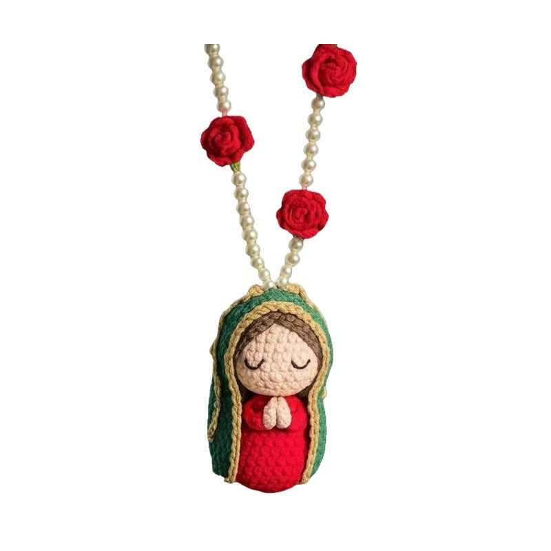 ๐ 2026 Sale โ Over 52,000 Sold! ๐ Hand-crocheted Virgin Mary hanging ornament โ stitch by stitch, made with care. Perfect for your car mirror or home โ a little peace to carry with you everywhere. โจ