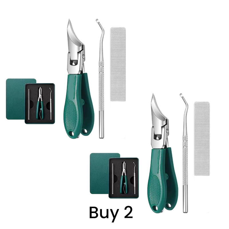 🎉Buy 1 Get 1 Free✂️ 3-Piece Professional Toenail Clipper Set – Precision Curved Blades 🦶