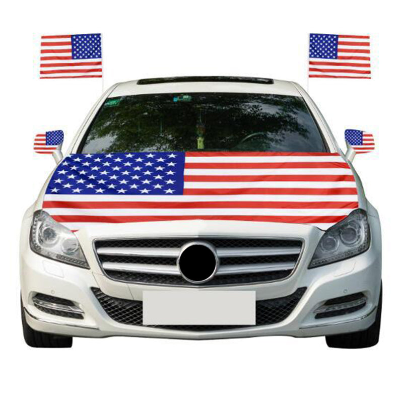 ⏰🔥LIMITED TIME 50% OFF!🔥50K+ SOLD! Patriotic Car Hood Flag Cover