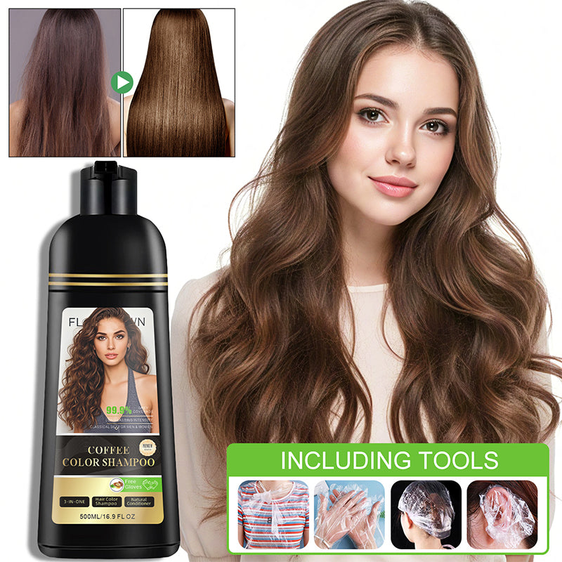3-in-1 Hair Color Shampoo & Conditioner for Gray Coverage