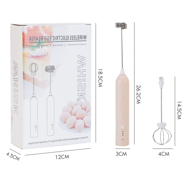 โ 50% OFF NOW! ๐ Handheld Milk Frother โ 3 Speeds, USB Rechargeable & 2 Whisks ๐ฅ