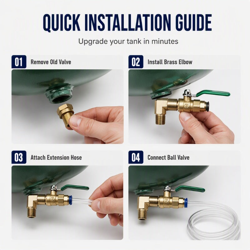 ⏳🔥LIMITED-TIME 50% OFF! ⏰Universal Air Compressor Drain Valve Kit