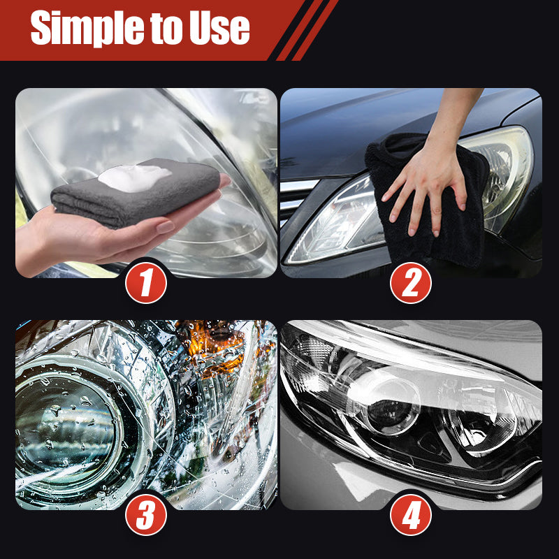 💡180ml Professional Car Headlight Restorer with Sponge