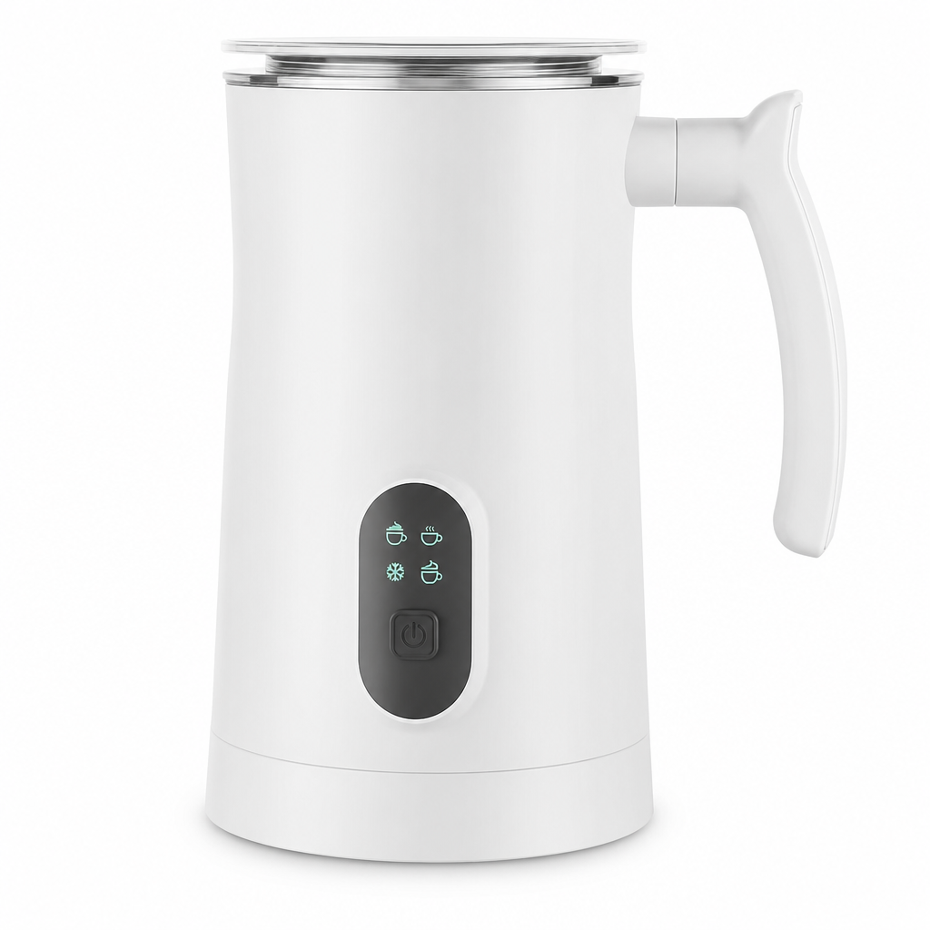 400W Automatic Electric Milk Frother and Hot and Cold Milk Foamer Household Milk Foaming Mixing Cup for Coffee