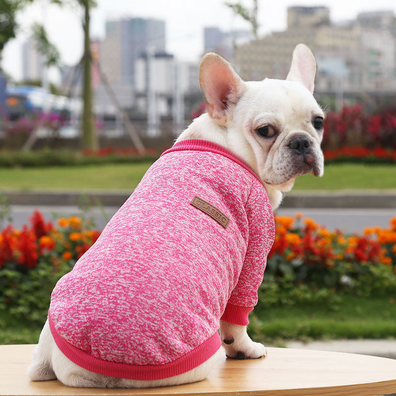 Knitted Dog Hoodie for Autumn and Winter