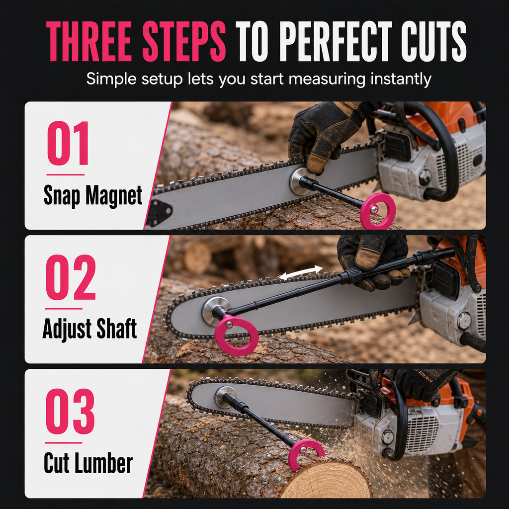 Chainsaw Cutting Marker Alignment Tool for Wood Cutting