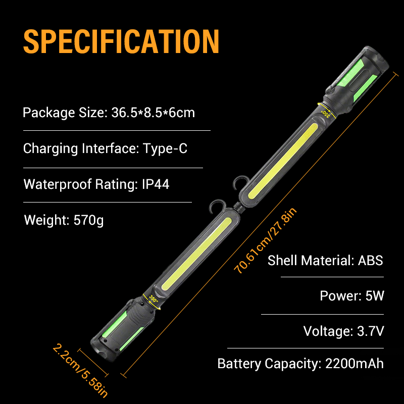📢📢50% OFF !! ⏰Magnetic & Rechargeable LED Work Light Set