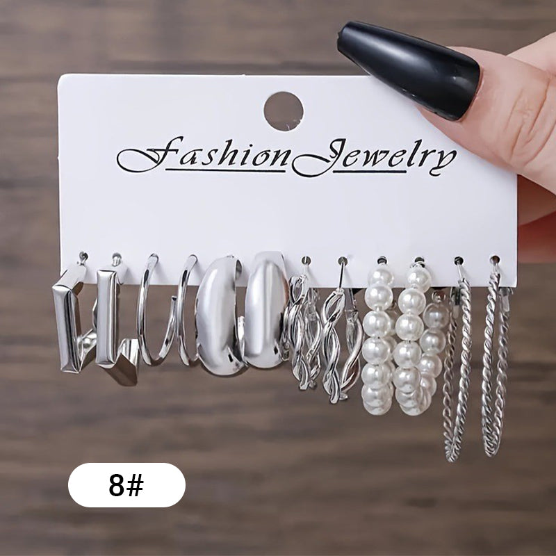 Classic Geometric Earrings 6-Piece Set