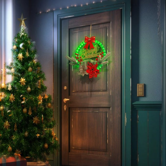Christmas Luminous Garland Door Hanging（50% OFF）