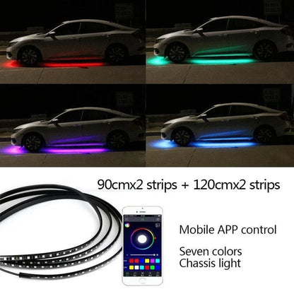 Car Chassis Flexible RGB Waterproof LED Strip Lights