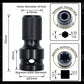 💥 1/4" Hex Shank Socket Converter – 1/2" to 1/4", Quick Release ⚙️