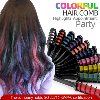 📢📢Buy 2 Get 1 Free⏰Temporary Hair Dye Chalk Comb- Cruelty Free🪮