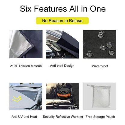 📢📢50% OFF !! ⏰Windshield Anti-Snow & Anti-Frost Cover with Mirror Protection – Ready-to-Drive in Any Weather!