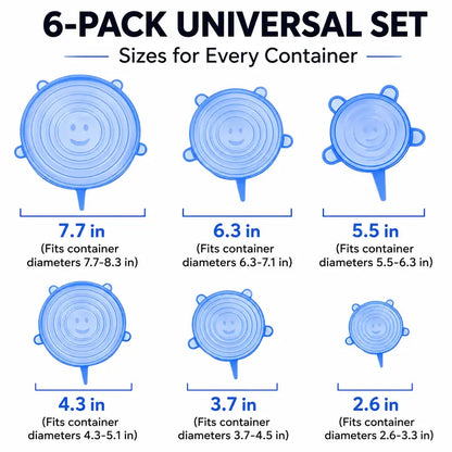 🥣 LIMITED‑TIME 50% OFF! 🫙 Adpartner Silicone Lids for Food Storage (6-Pack) ♻️