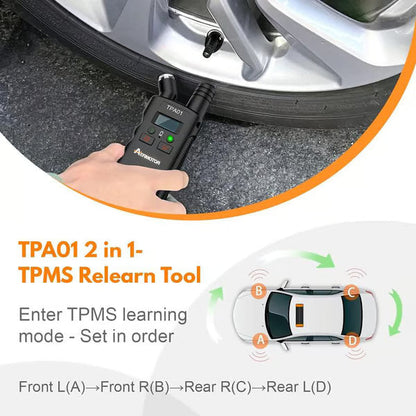 🚗 LIMITED‑TIME 50% OFF! ⚡ TPMS 2‑in‑1 Relearn Tool & Digital Tire Pressure Gauge – Practical, Accurate, User‑friendly ✨