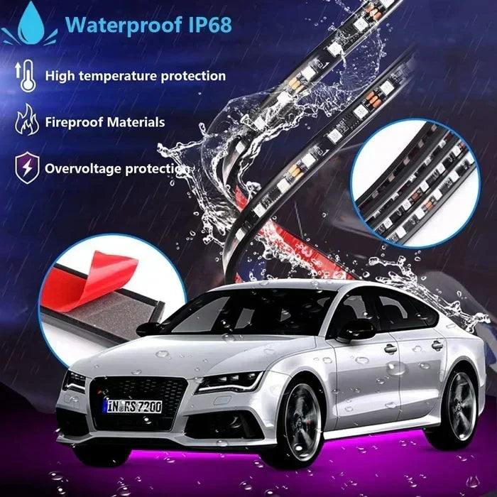 Car Chassis Flexible RGB Waterproof LED Strip Lights