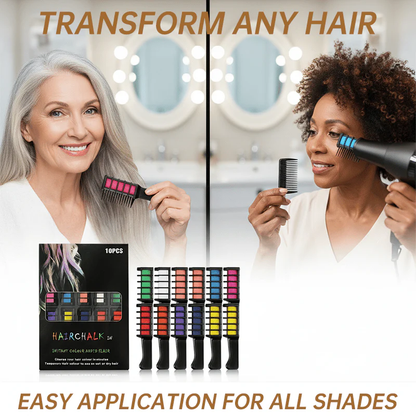 📢📢Buy 2 Get 1 Free⏰Temporary Hair Dye Chalk Comb- Cruelty Free🪮