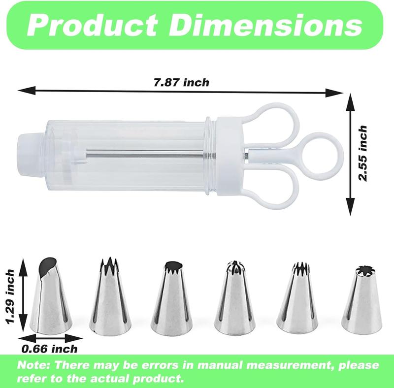 🧁 LIMITED‑TIME 50% OFF! ⚡ Stainless Steel Cake Decorating Gun Kit – Multi‑Nozzle, One‑Handed, Food‑Safe ✨