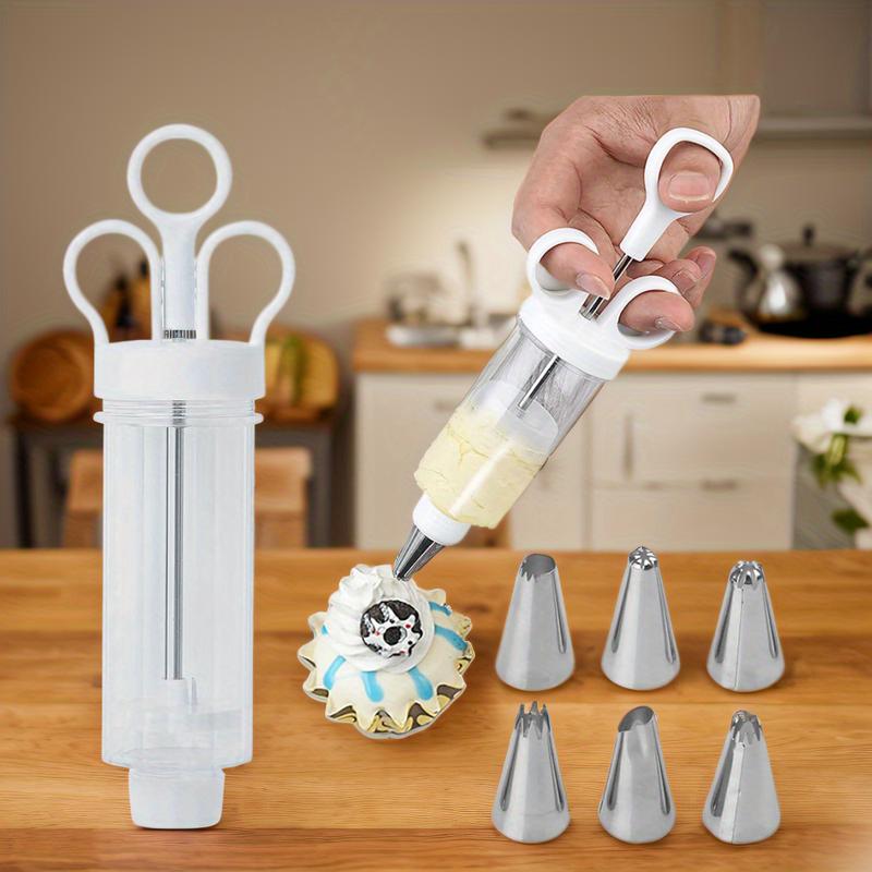 🧁 LIMITED‑TIME 50% OFF! ⚡ Stainless Steel Cake Decorating Gun Kit – Multi‑Nozzle, One‑Handed, Food‑Safe ✨