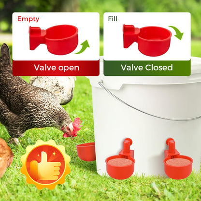 🎁Hot sale 50% OFF✨5/16 Inch Thread Automatic Poultry Water Cups