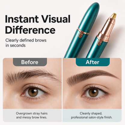 🔥Buy 2 Get 1 Free✨ Precision Brow Trimmer Pen – LED Light Electric Eyebrow Shaper For Effortless Grooming