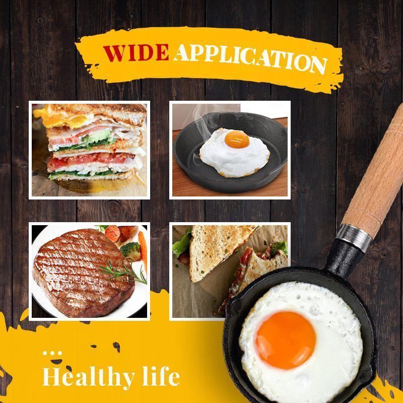 🥞Small‑Batch Cooking Hassle?🔥50% OFF｜Healthy 10cm Mini Cast Iron Non‑Stick Pan, All Stoves Compatible ✨🍳