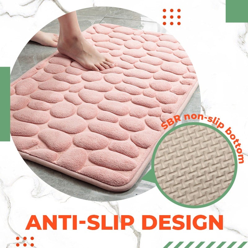 🛁 NOW 50% OFF! Memory Foam Bath Mat – Non-Slip & Super Absorbent | Soft, Comfortable & Quick-Drying | Soft-Stone Texture ✨