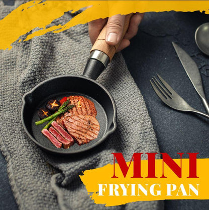 🥞Small‑Batch Cooking Hassle?🔥50% OFF｜Healthy 10cm Mini Cast Iron Non‑Stick Pan, All Stoves Compatible ✨🍳