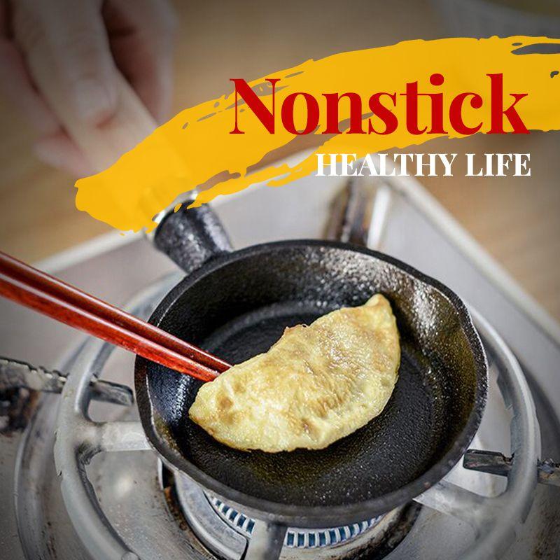 🥞Small‑Batch Cooking Hassle?🔥50% OFF｜Healthy 10cm Mini Cast Iron Non‑Stick Pan, All Stoves Compatible ✨🍳