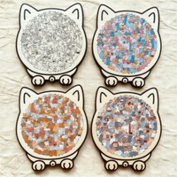 🎁Christmas Sale 50% OFF🎅135-Piece Morandi-Colored Cat Shaped Wooden Jigsaw Puzzle