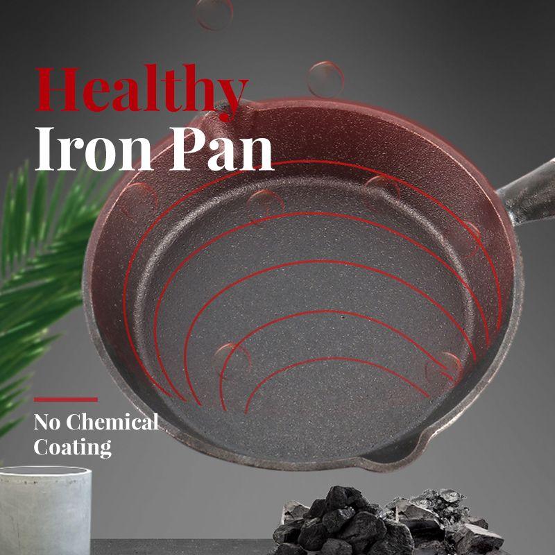 🥞Small‑Batch Cooking Hassle?🔥50% OFF｜Healthy 10cm Mini Cast Iron Non‑Stick Pan, All Stoves Compatible ✨🍳
