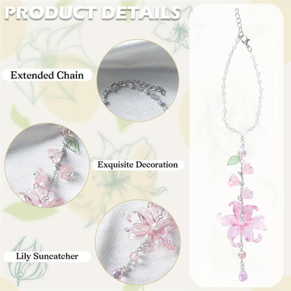 📢📢50% OFF !!⏰ Elegant Crystal Floral Car Charm