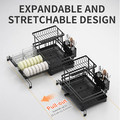 📢📢50% OFF !! ⏰Foldable Over Sink Dish Drying Rack