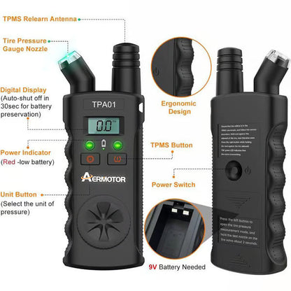🚗 LIMITED‑TIME 50% OFF! ⚡ TPMS 2‑in‑1 Relearn Tool & Digital Tire Pressure Gauge – Practical, Accurate, User‑friendly ✨