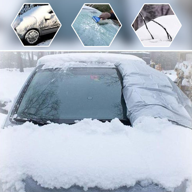 📢📢50% OFF !! ⏰Windshield Anti-Snow & Anti-Frost Cover with Mirror Protection – Ready-to-Drive in Any Weather!