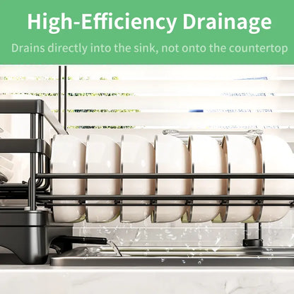 📢📢50% OFF !! ⏰Foldable Over Sink Dish Drying Rack