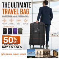 🔥Limited Time 50% Off！🧳Meet all your travel storage needs！Large Capacity Expandable Travel Duffel Bag