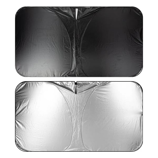 ☀️ 50% OFF NOW! 🚗 Windshield Sunshade – UV Protection, Foldable & Includes Steering Wheel Cover & Pouch 🛡️