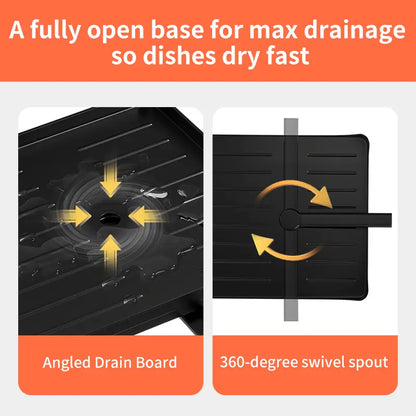 📢📢50% OFF !! ⏰Foldable Over Sink Dish Drying Rack