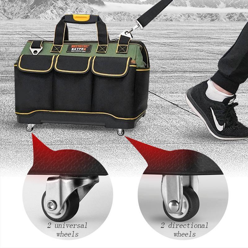 🧰 50% OFF NOW! 🔧 Large Capacity Tool Bag – Thickened Waterproof Oxford Cloth, Plastic Bottom & Shoulder Strap – For Repairs & Hardware 🛠️