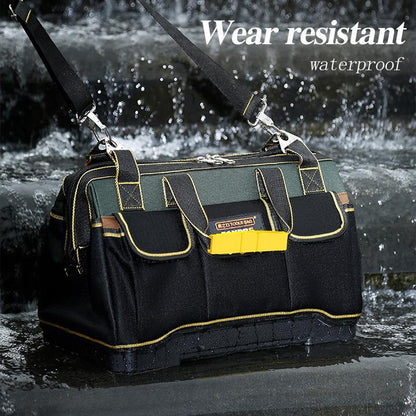 🧰 50% OFF NOW! 🔧 Large Capacity Tool Bag – Thickened Waterproof Oxford Cloth, Plastic Bottom & Shoulder Strap – For Repairs & Hardware 🛠️