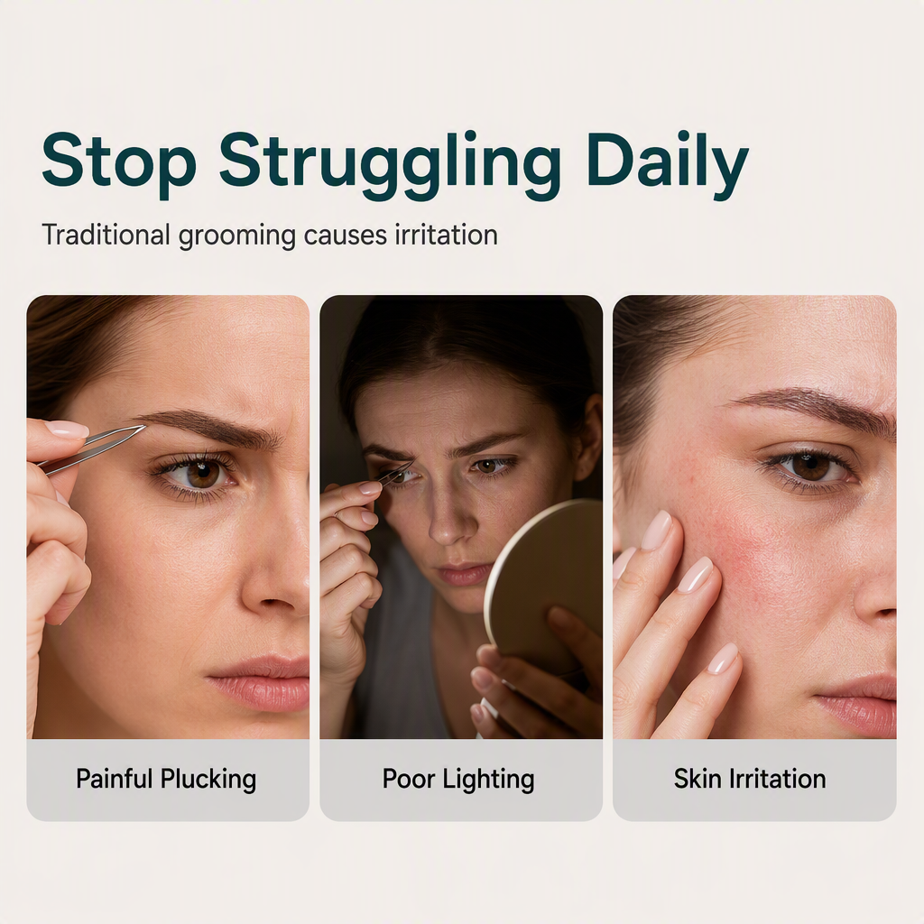 🔥Buy 2 Get 1 Free✨ Precision Brow Trimmer Pen – LED Light Electric Eyebrow Shaper For Effortless Grooming