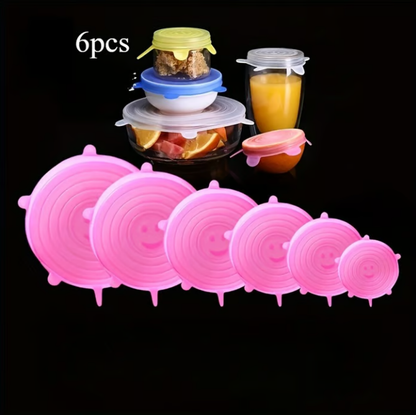 🥣 LIMITED‑TIME 50% OFF! 🫙 Adpartner Silicone Lids for Food Storage (6-Pack) ♻️