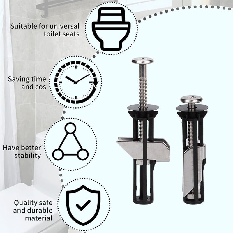 🔥LAST DAY  50% OFF🔥Heavy Duty Toilet Seat Fixing Screws