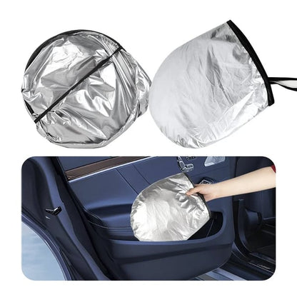 ☀️ 50% OFF NOW! 🚗 Windshield Sunshade – UV Protection, Foldable & Includes Steering Wheel Cover & Pouch 🛡️