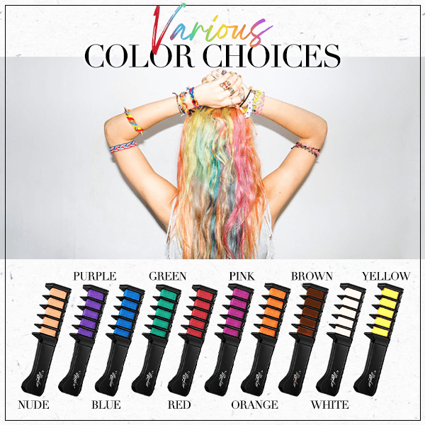 📢📢Buy 2 Get 1 Free⏰Temporary Hair Dye Chalk Comb- Cruelty Free🪮