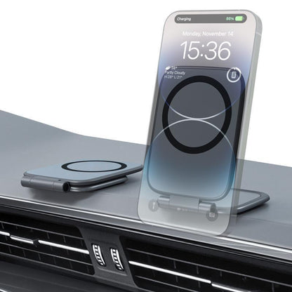 📢📢50% OFF !!!⏰Magnetic Strong-Hold Phone Mount—Sticks Like a Magnet, Stands Like a Rock!📱⚡