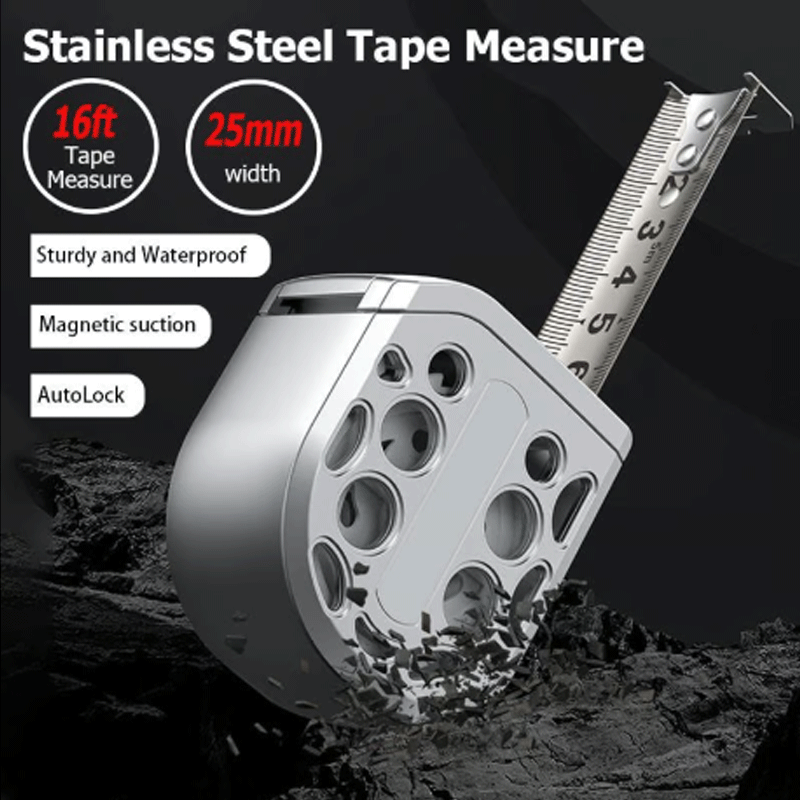 Stainless Steel Measuring tape With Magnetic AutoLock Waterproof Portable Ruler